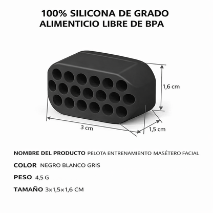 Ejercitadores de Mandíbula con 3 Pares
