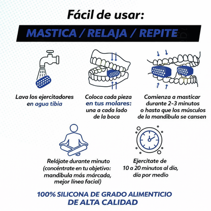 Ejercitadores de Mandíbula con 3 Pares